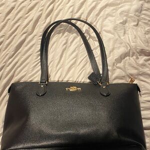 Coach Black Leather Shoulder Bag